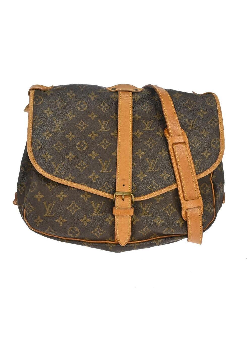 Louis Vuitton Saumur Handbag Canvas 35 #335844L85B